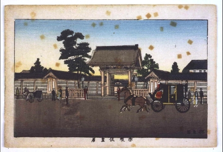 井上安治: True Pictures of Famous Places in Tokyo: The Temporary Palace at Akasaka - 江戸東京博物館
