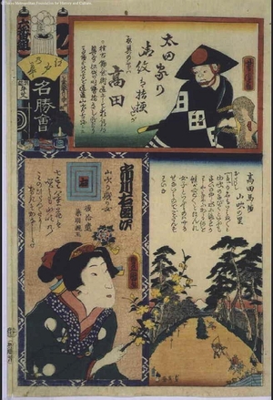 Utagawa Yoshitora: The Flowers of Edo with Pictures of Famous Sights: 'No' Brigade, Sixth Squad - Edo Tokyo Museum