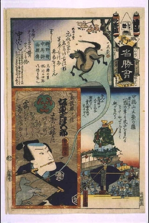 歌川国貞: The Flowers of Edo with Pictures of Famous Sights: 'Se' Brigade, Second Squad - 江戸東京博物館