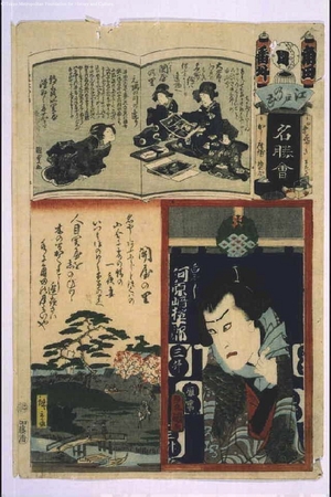 Utagawa Kunisada: The Flowers of Edo with Pictures of Famous Sights: 'Sumida' Supplementary Squad - Edo Tokyo Museum