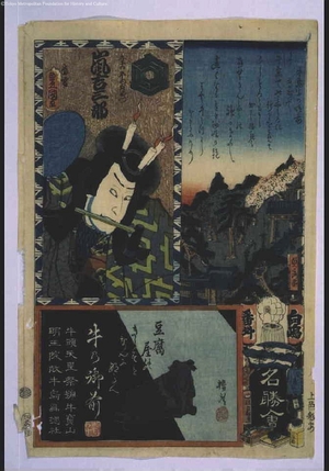 歌川国貞: The Flowers of Edo with Pictures of Famous Sights: 'Mukojima' Supplementary Squad - 江戸東京博物館