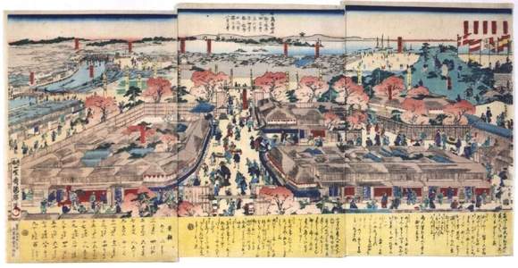Utagawa Kuniteru: View of Teppozu and Tsukiji, Tokyo - Edo Tokyo Museum