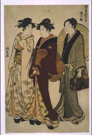 Torii Kiyonaga: Beautiful Women of the Pleasure Quarter: Tatsumi-no-en - Edo Tokyo Museum