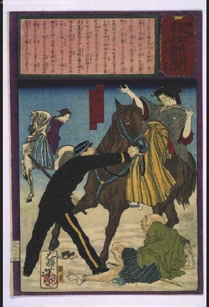 Tsukioka Yoshitoshi: Yubin Hochi Shimbun Newspaper No. 576 - Edo Tokyo Museum