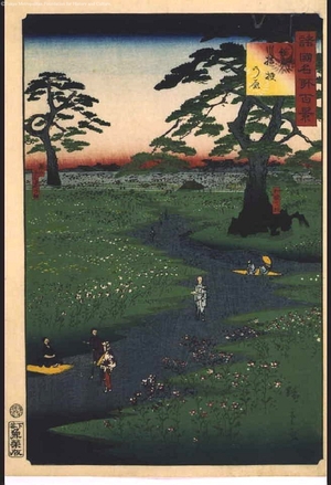 Utagawa Hiroshige II: One Hundred Views of Famous Places in the Provinces: Kikyo-no-hara, Shinshu - Edo Tokyo Museum