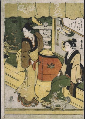 EISYOSAI Cyoki: Beauties: Okita of the Naniwa-ya - Edo Tokyo Museum