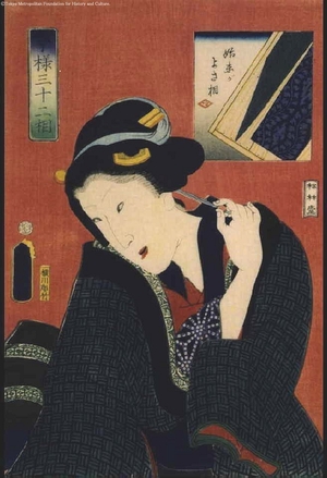 Utagawa Kunisada: A Modern Approach to the 32 Attributes: Thrift - Edo Tokyo Museum