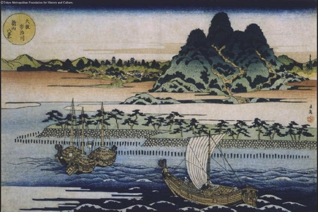 屋島岳亭: Eight Views of Mt. Shin and the Aji River, Osaka - 江戸東京博物館