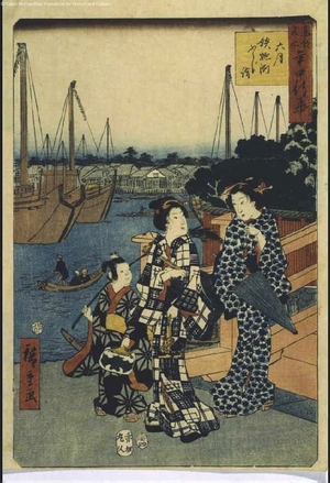 Utagawa Hiroshige: Famous Views of Annual Events in the Eastern Capital: Sixth Month Shrine Visit to Teppozu - Edo Tokyo Museum