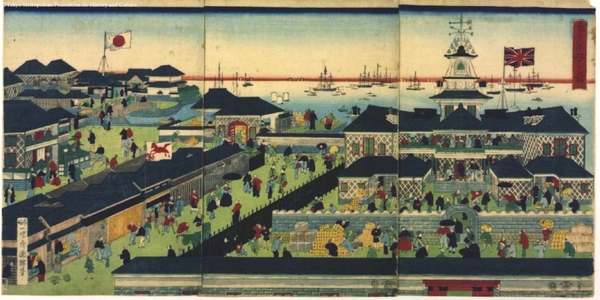 歌川国輝: The Tokyo Tsukiji Hotel - 江戸東京博物館