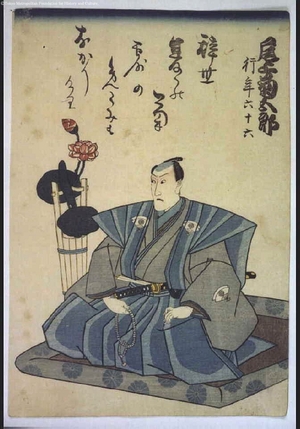 無款: Memorial Portrait of the Kabuki Actor Onoe Kikugoro III - 江戸東京博物館