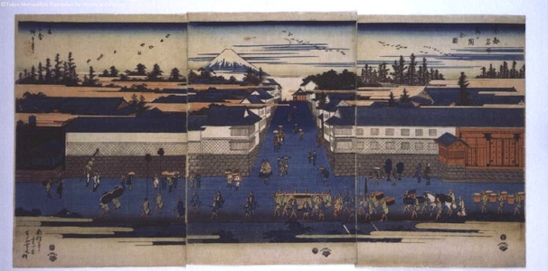 Utagawa Hiroshige: Famous Views of the Eastern Capital: Kasumigaseki - Edo Tokyo Museum