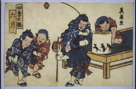 Keisai Eisen: Amusements in the Four Seasons: Sixth Month - Edo Tokyo Museum