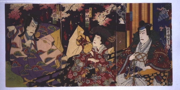 Utagawa Kunimasa: The Kabuki Play Yoshitsune Senbon-zakura - Edo Tokyo Museum