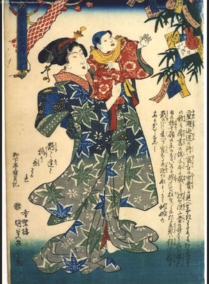 Utagawa Kunisada: Elegance in the Five Seasonal Festivals: Tanabata - Edo Tokyo Museum