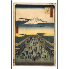 歌川広重: One Hundred Famous Views of Edo: Surugacho - 江戸東京博物館