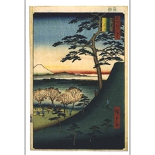 歌川広重: One Hundred Famous Views of Edo: The 'Old Fuji' in Meguro - 江戸東京博物館