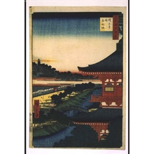 Utagawa Hiroshige: One Hundred Famous Views of Edo: The Pagoda at Zojo-ji Temple, Akabane - Edo Tokyo Museum