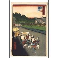 歌川広重: One Hundred Famous Views of Edo: Shimmei Shrine and Zojo-ji Temple, Shiba - 江戸東京博物館
