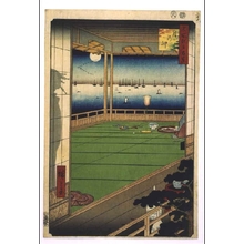 歌川広重: One Hundred Famous Views of Edo: Tsuki-no-misaki Promontory - 江戸東京博物館