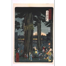 Ikkei: Forty-Eight Famous Views of Tokyo: Nijurokuyamachi Festival at Suwa Shrine, Yanaka - Edo Tokyo Museum