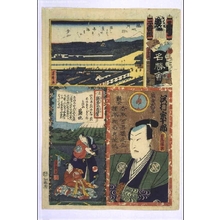 Utagawa Kunisada: The Flowers of Edo with Pictures of Famous Sights: 'Su' Brigade, Second Squad - Edo Tokyo Museum