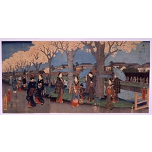 Utagawa Hiroshige: Flowers Along the Tama Riverside: 1 - Edo Tokyo Museum