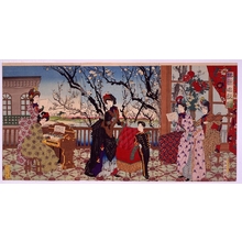 HASHIMOTO Chikanobu , HORIGIN: Singing in a Plum Garden - Edo Tokyo Museum