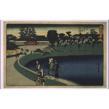 歌川広重: Scenic Views of Edo: Outside Sakurada Gate - 江戸東京博物館