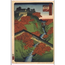 Utagawa Hiroshige II: One Hundred Views of Famous Places in the Provinces: Tsutenkyo Bridge, Tofukuji Temple, Kyoto - Edo Tokyo Museum