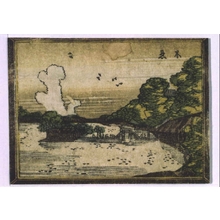 葛飾北斎: Eight Views of Edo in Style of Western Painting: Shinobazu Pond - 江戸東京博物館