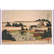歌川豊広: Eight Views of Edo: Evening Bell at Ueno - 江戸東京博物館