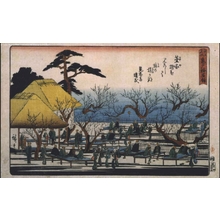 歌川広重: Famous Views of Edo: The Kameido Plum Garden - 江戸東京博物館