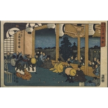 Utagawa Hiroshige, 歌川広重 (UTAGAWA Hiroshige)による浮世絵「Famous Views of the Eastern Capital: Shinmei Shrine, Shiba」