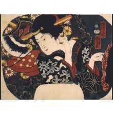 Utagawa Kuniyoshi: A Beauty, Cherry Blossoms in Full Display - Edo Tokyo Museum