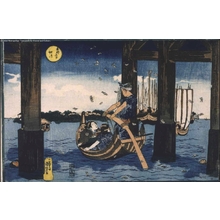 Utagawa Kuniyoshi, 歌川国芳 (UTAGAWA Kuniyoshi)による浮世絵「Famous Views of the Eastern Capital: Shikudajima」