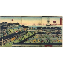 Utagawa Kuniteru: The Tokyo Tsukiji Hotel - Edo Tokyo Museum
