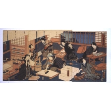 歌川国貞: A Modern Parody of the Four Divisions of Society: Craftsmen - 江戸東京博物館