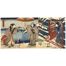 Utagawa Kunisada: The Four Seasons: Snow - Edo Tokyo Museum