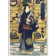 Estampe japonaise "Five Heroes: Sawada Tanosuka as Yushima Sankichi" par Utagawa Kunisada II, 二代歌川国貞 (UTAGAWA Kunisada II)