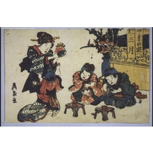 渓斉英泉: Amusements in the Four Seasons: Third Month - 江戸東京博物館