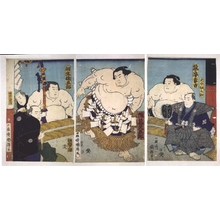 Utagawa Kuniteru: The Yokozuna Jinmaku�fs Ring-Entering Ceremony - Edo Tokyo Museum