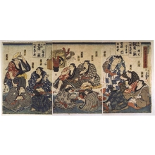Utagawa Kunisada: Sumo Wrestlers Partying - Edo Tokyo Museum