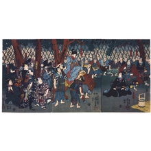 Utagawa Kuniyoshi: Kabuki Play: Oshichi, the Grocer�fs Daughter - Edo Tokyo Museum