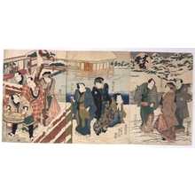 Utagawa Kunisada, 歌川国貞 (UTAGAWA Kunisada)による浮世絵「Kiba in the Snow」