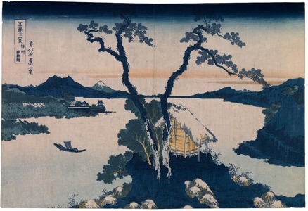 葛飾北斎: Fuji from Lake Suwa in Shinano Province, from the series Thirty-Six Views of Mount Fuji - Legion of Honor