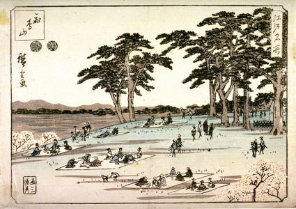 歌川広重: Unidentified image from a set of From Famous Views of Edo - Legion of Honor