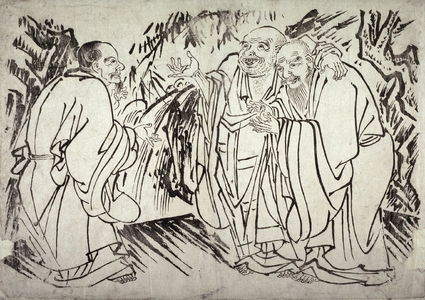 Unknown: The Three Sages: Confucius, Buddha, and Lao Tsu, from a series in the Kano style - Legion of Honor