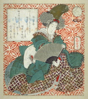 Yashima Gakutei: [Unidentified dancer], from the series AllusIons to the Seven Lucky Gods (Mitate shichifukujin) - Legion of Honor