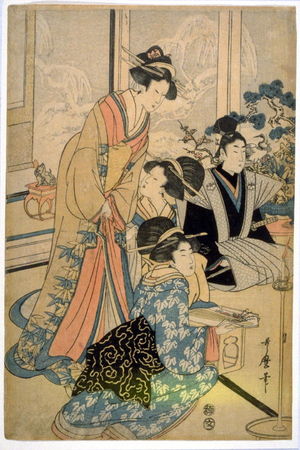 Kitagawa Utamaro: Konreino-zu (Drawing of the Wedding Ceremony) - Legion of Honor